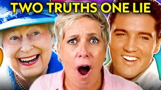 Two Truths and One Lie - Celebrity Edition! (Queen Elizabeth, Elvis, Dr Dre) | React