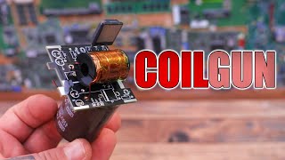 Homemade Powerful COILGUN - Tests
