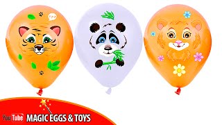 ЛОПАЕМ ШАРИКИ С КИНДЕР СЮРПРИЗАМИ ПЛАНЕТА ЖИВОТНЫХ (KINDER SURPRISE ANIMAL PLANET)