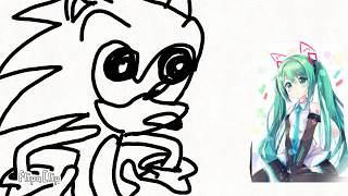 (13+) Sonic gets an anime girlfriend (read desc.)