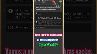 Stopwords (Palabras vacías) en varios idiomas con NLTK | Pandas | Python | Shorts