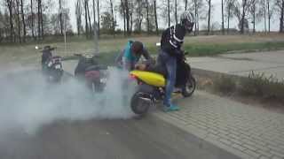 KYMCO TOP BOY burnout wheelie crash