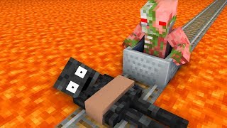 Monster School : WITHER SKELETON TRAP CHALLENGE - Minecraft Animation