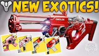 Destiny: NEW EXOTIC RAID WEAPONS! Elemental Primaries From Wrath of the Machine (Age of Triumph)