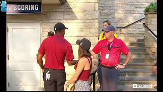 Tiger Woods' girl grabs his butt