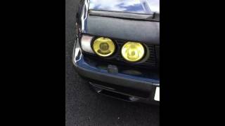 BMW E34 540i V8 M60B40 yellow headlights