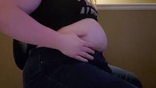 Another failed button popping attempt, but with belly play and burps to make up for it.