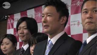 山本太郎さんが入社式に 契約社員で３ヶ月、営業マン