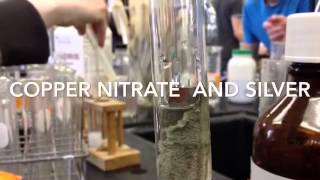 Reaction 10: Cu+2AgNO3-Cu(NO3)2+2Ag