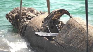 Подьем самолета со дна Керченского пролива. Видео инфоцентра "Крымский мост"