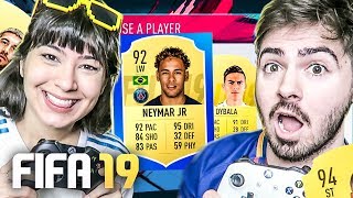 FUT DRAFT FIFA 19 DA MINHA NAMORADA!!!