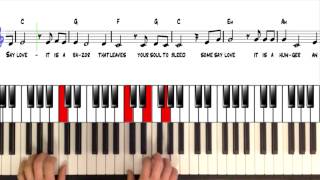 The Rose. Easy piano accompany arrangement