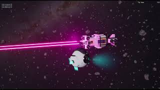Infinite procedural voxel asteroid field