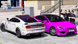 ПОЛИЦЕЙСКИЕ БУДНИ В GTA 5 - ПОЙМАЛ ПРЕСТУПНИКА С ПОЛИЧНЫМ! ПОГОНЯ ЗА TESLA MODEL S! ?ВОТЕР