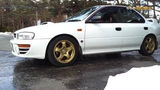 凍結路面で急発進！ SUBARU Impreza GC8 インプレッサWRX STI DCCD 比較 AWD