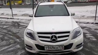 Камень разбил лобовое стекло в Мерседес GLK 220