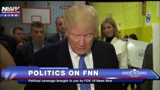 FULL CLIP: Donald Trump Voting in New York FNN
