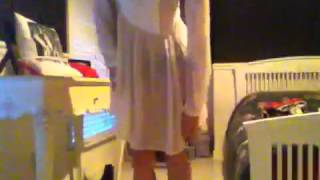 Teenage Crossdresser white