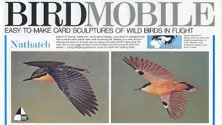 Paper craft. Birdmobile №6. Nuthatch | Поползень из бумаги