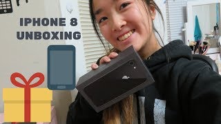SPACE GRAY IPHONE 8 UNBOXING/ BDAY HAUL