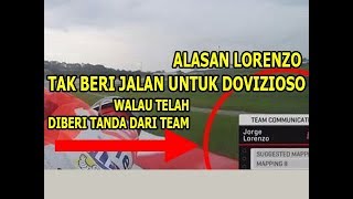 TERUNGKAP!!! ALASAN LORENZO TAK BERI JALAN UNTUK DOVIZIOSO