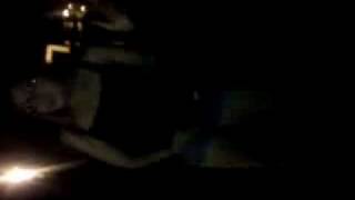 drunk girl doing the moon walk
