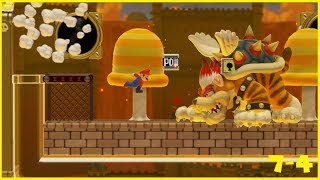 Super Mario : 3 Worlds | World 7 - Bowsers Battlefield | Level 4 - The Final Fight (MM2 Level)