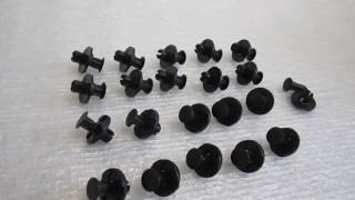 Bumper Fender Clips 20 Pcs for Nissan / пластиковые заклепки для авто.unboxing
