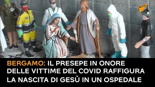 Bergamo: il presepe in onore delle vittime del COVID raffigura la nascita di Gesù in un ospedale
