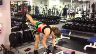 Vertimax fitness workout.