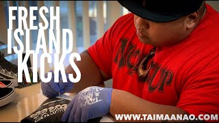 Fresh Island Kicks by TAI'MA'ANAO - Custom Made on any Canvas Shoes