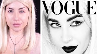 FULL FACE USING LIQUID LIPSTICKS ONLY Challenge | High Fashion