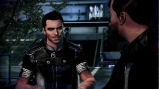 MaleShep and Kaidan first romance scene Mass Effect 3