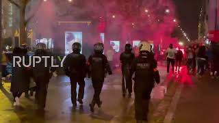 France: Police use tear gas to disperse crowd celebrating Senegal AFCON win in Paris