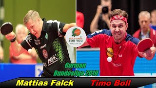 Timo Boll vs Mattias Falck II German Bundesliga 2019-2020