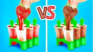 НАСТОЯЩИЕ ПРОДУКТЫ ПРОТИВ ШОКОЛАДНЫХ || Фантастические лайфхаки и вкусные челленджи от 123 GO Like!