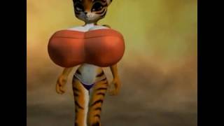 Tigress Breasts/Boobs/BE/Busted Bust inflation (Super-Slow-Motion)
