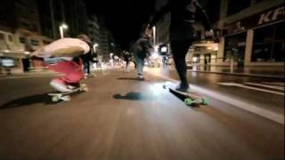 Juan Rayos "Winter Night Longboard" - Music by RADIUS "Touching Down"