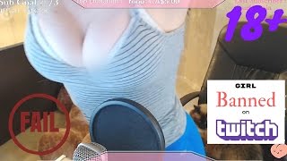 Twitch Girl Banned on Twitch after Nipslip Live on Stream