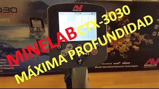 MINELAB Ctx-3030- Programa máxima Profundidad