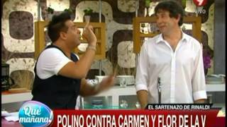 El sartenazo de Rinaldi: Polino contra Carmen y Flor de la V