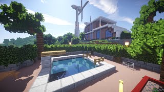 РАЙСКИЙ ОТДЫХ в майнкрафт - Бассейн в доме - Серия 37 - Minecraft - Строительный креатив 2