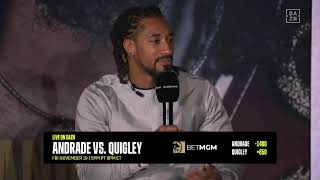 ANDRADE vs. QUIGLEY PRESS CONFERENCE LIVESTREAM