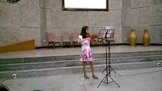 YASMIN  MAIA TOCANDO SOLO DE VIOLINO NA SEGUNDA IGREJA BATISTA DE ITAPETINGA.