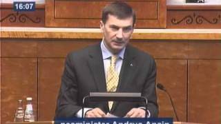 Domeenireformi läbirääkimised Riigikogus 14.02.2011 Kadri Simson ja Andrus Ansip