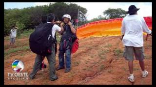 Vôo Livre - Parapente - passo a passo - Patu - RN - 02.04.2010 - TV OESTE