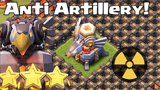 Clash of Clans - NUKE ARTILLERY!! (Anti Artillery achievement!!)
