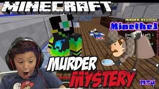 Minecraft Murder Mystery Hypixel Gameplay with MinetheJ Jaden Crescendo 8 year old Kid Gamer