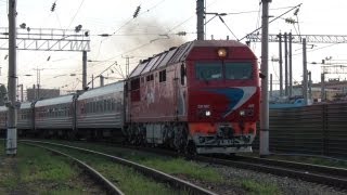 ТЭП70БС-065 с поездом №1 Москва — Волгоград