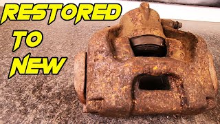 Rusty Brake Caliper Overhaul Restoration